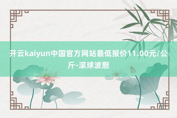 开云kaiyun中国官方网站最低报价11.00元/公斤-滚球波胆