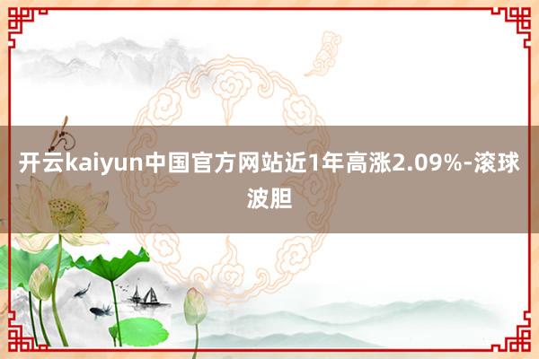 开云kaiyun中国官方网站近1年高涨2.09%-滚球波胆